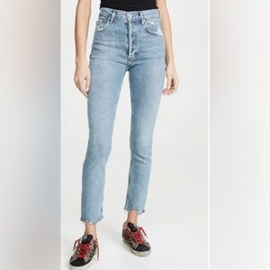 AGOLDE - Nico High Rise Slim Fit Jeans in Rooted Size 26